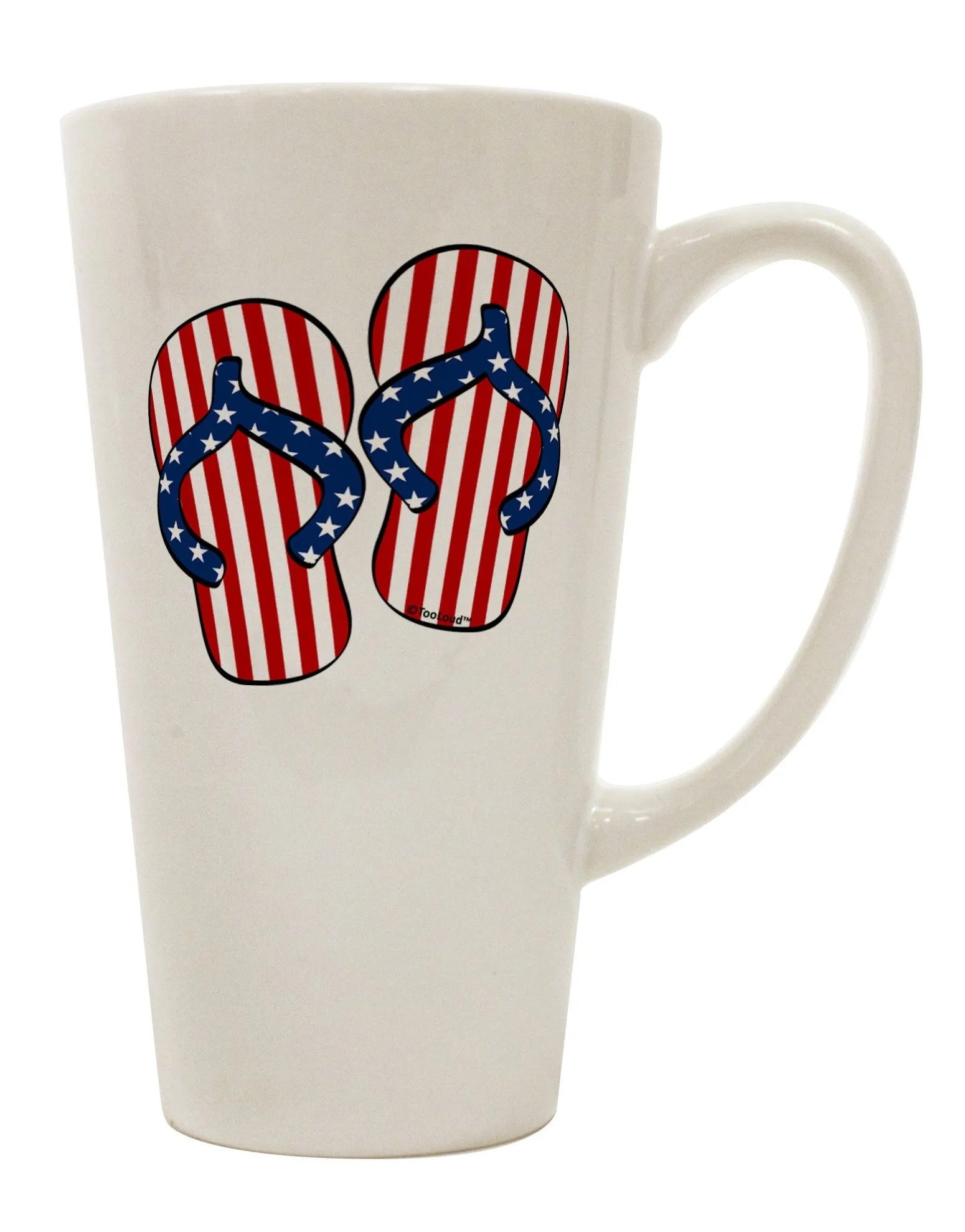 16 Ounce Conical Latte Coffee Mug - Perfect for Patriotic Drinkware Enthusiasts