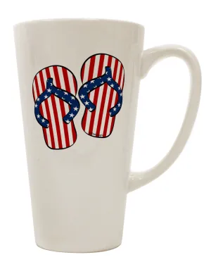 16 Ounce Conical Latte Coffee Mug - Perfect for Patriotic Drinkware Enthusiasts