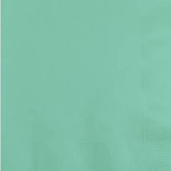 50 Pack Fresh Mint Green Beverage Napkins - 25cm