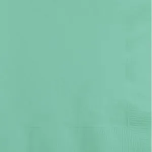 50 Pack Fresh Mint Green Beverage Napkins - 25cm