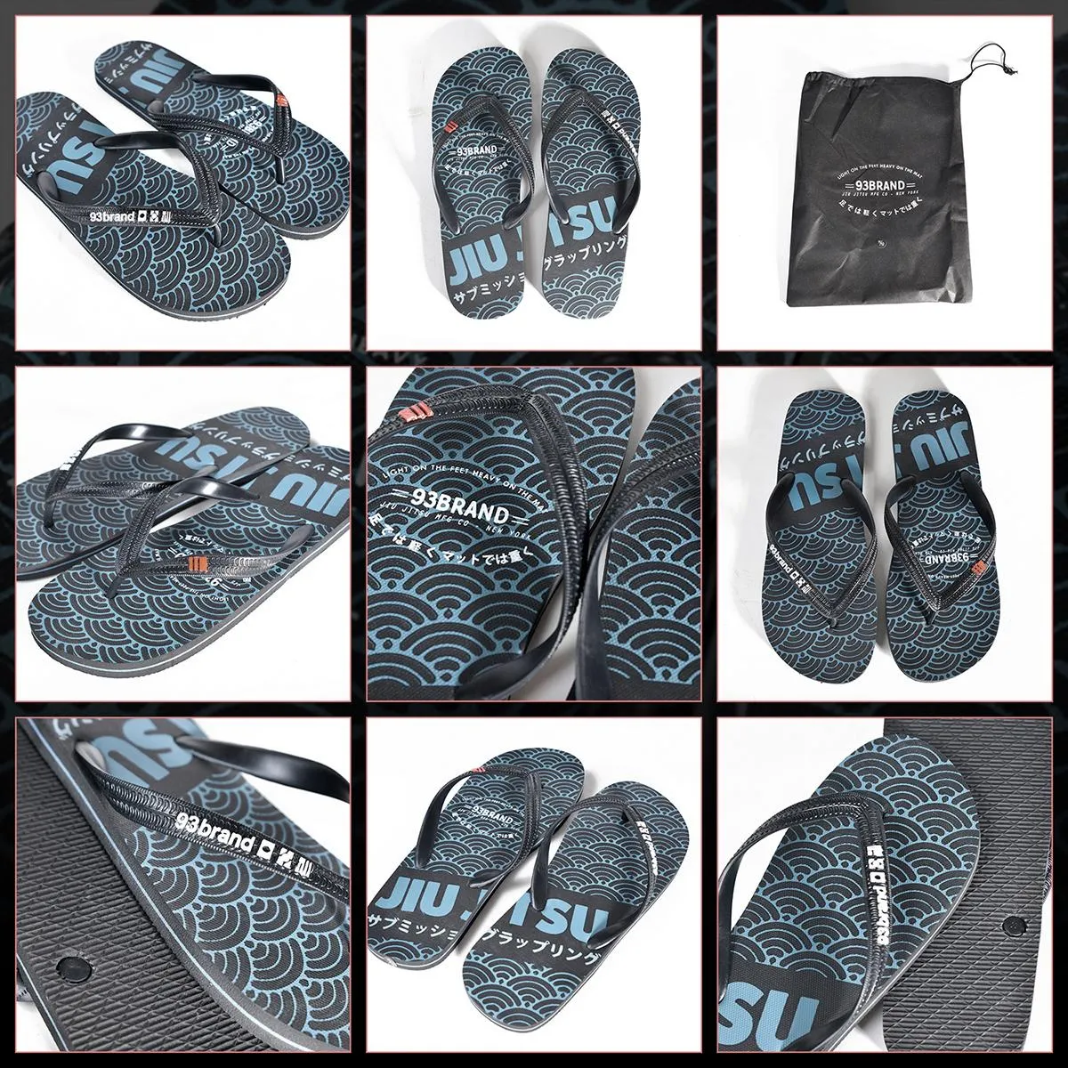93brand "Light on the Feet" BJJ Flip Flops