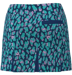AB SPORT Women's Animal Print Back Pleat Golf Skirt - LEOPLVNV