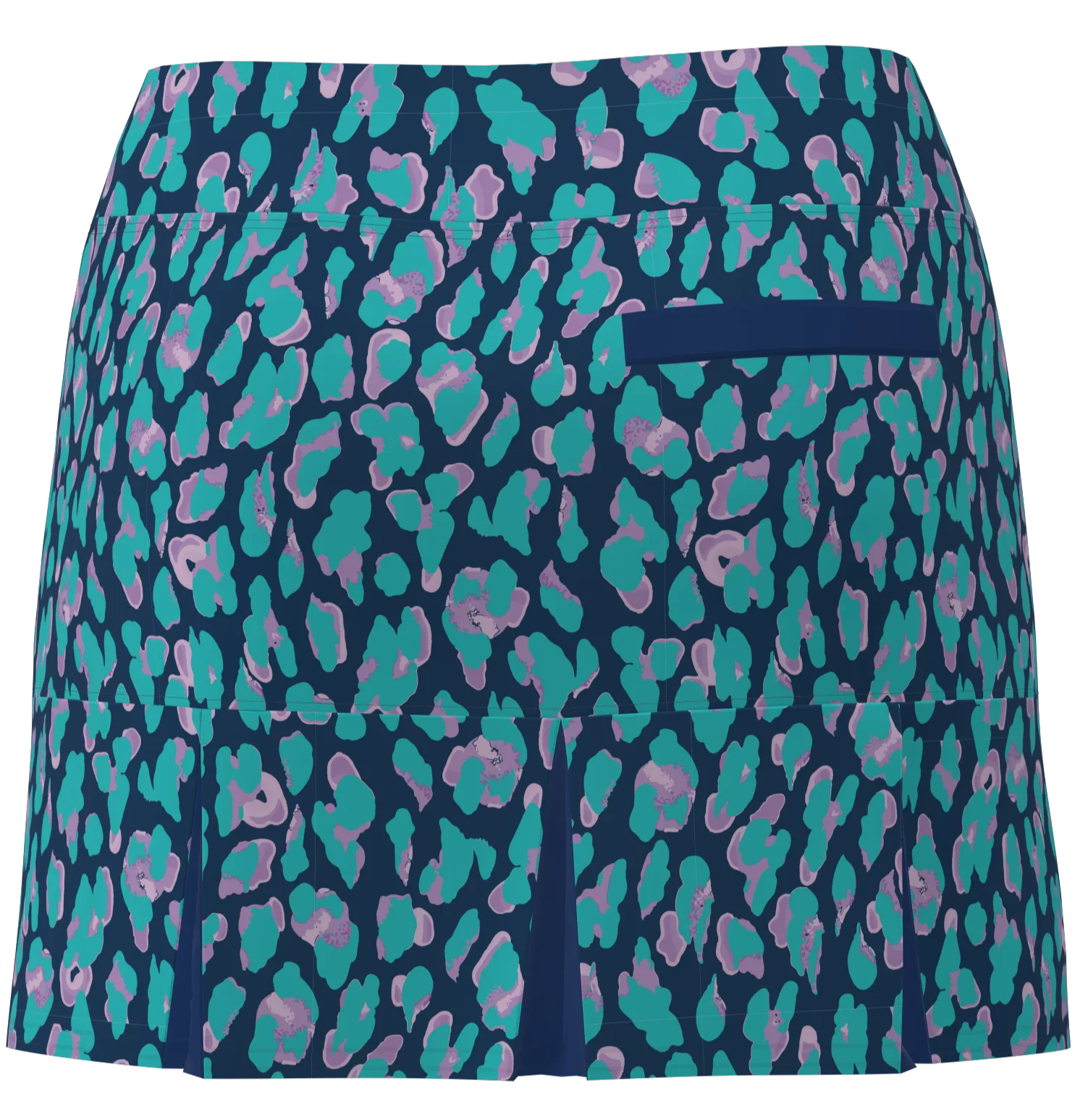 AB SPORT Women's Animal Print Back Pleat Golf Skirt - LEOPLVNV