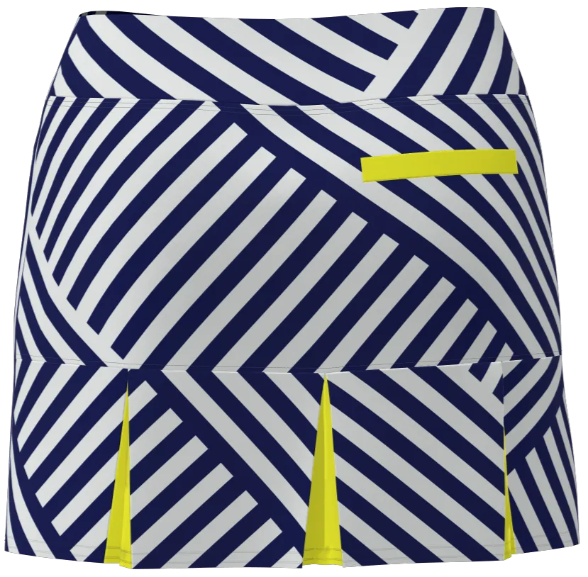 AB SPORT Women's Cross Geo Print Golf Skirt  BSKG05-NCGY