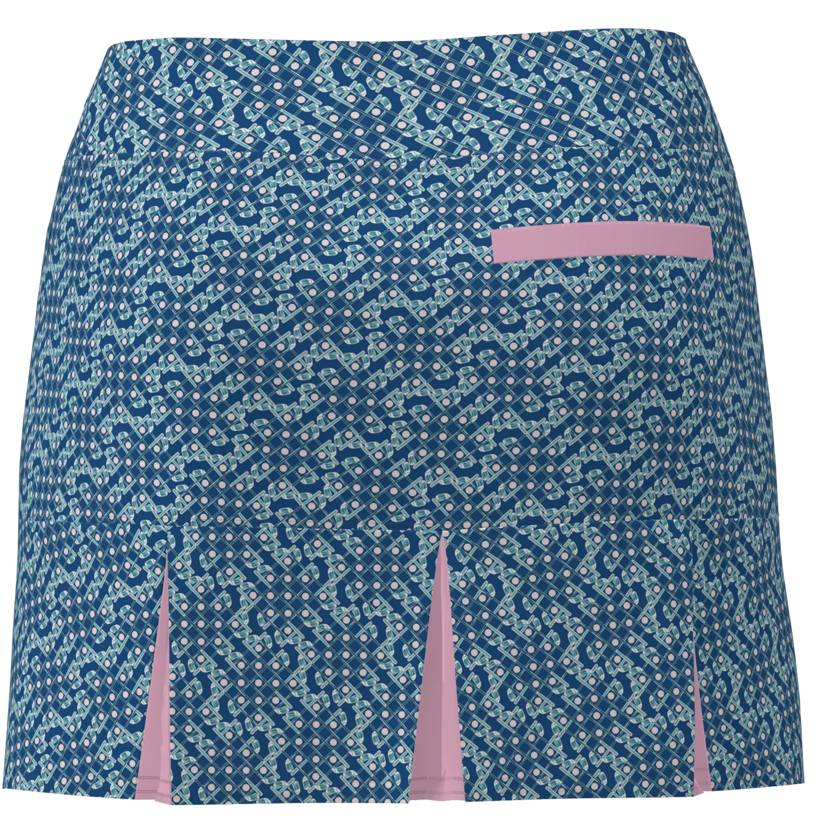 AB SPORT Women's Golf Club Print Golf Skirt  BSKG05-GC3D