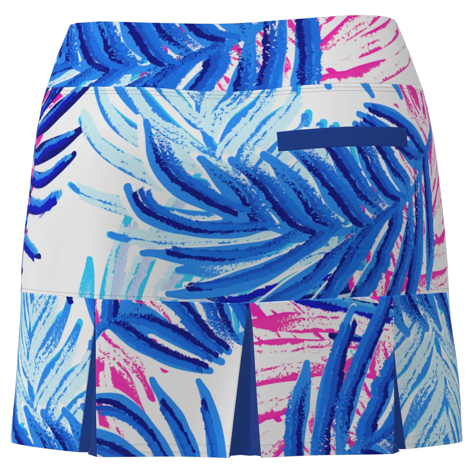 AB SPORT Women's Leaf Print Back Pleat Golf Skirt - LFRHP3