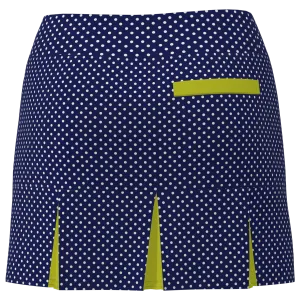 AB SPORT Women's Polka Dot Print Back Pleat Golf Skirt - NPD153Y