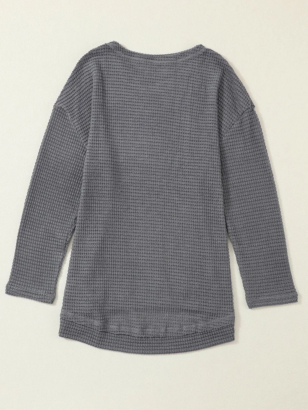 Autumn Waffle Knit Top