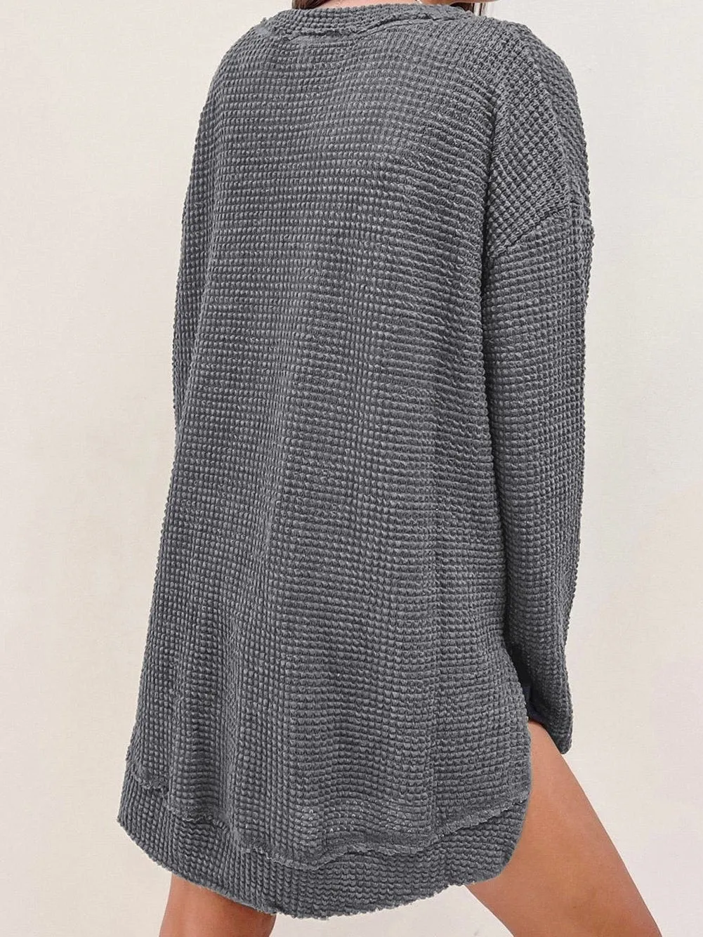 Autumn Waffle Knit Top