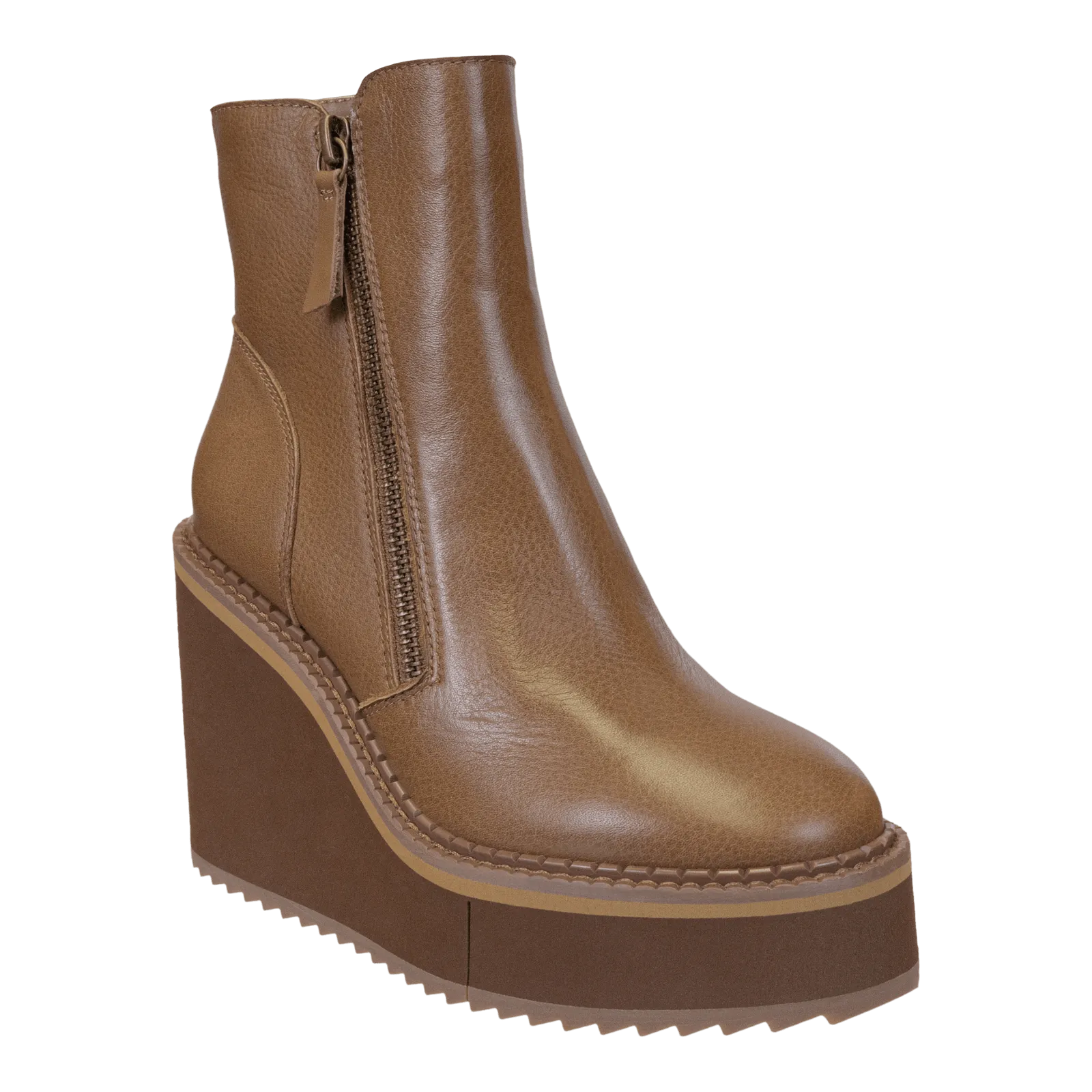 AVAIL in BROWN Wedge Ankle Boots