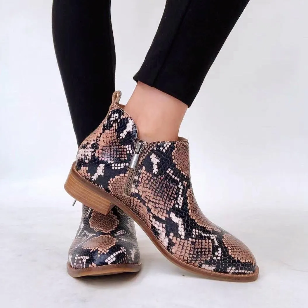 Aya Boots - Animal print