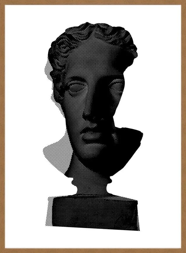 Bust 2 Black and White Print