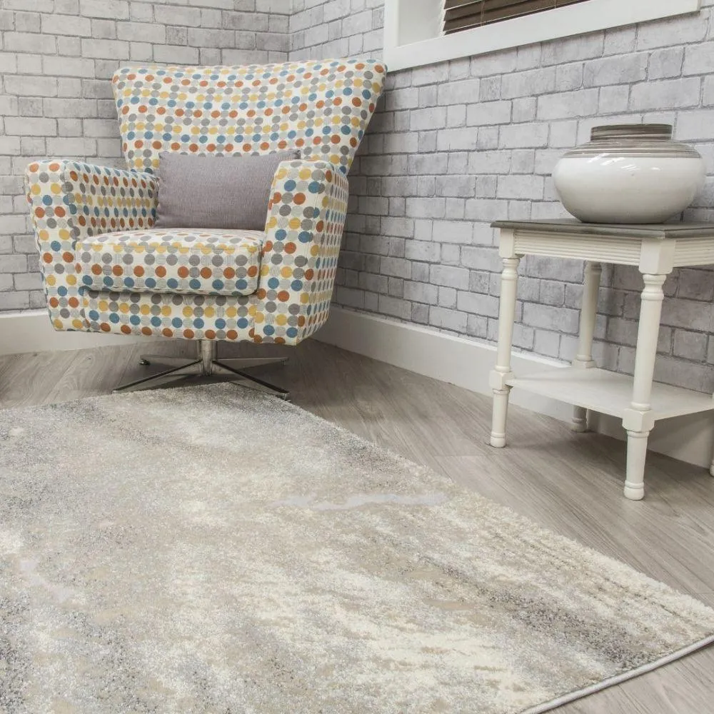 Callisto Mist Grey Beige Rug | Abstract Modern Motives