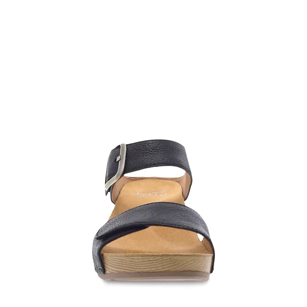 Dansko Women's Tanya Wedge Slide Sandal (Black)