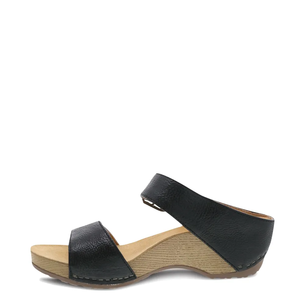 Dansko Women's Tanya Wedge Slide Sandal (Black)