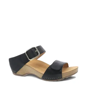 Dansko Women's Tanya Wedge Slide Sandal (Black)