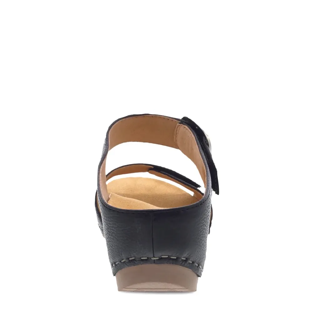 Dansko Women's Tanya Wedge Slide Sandal (Black)