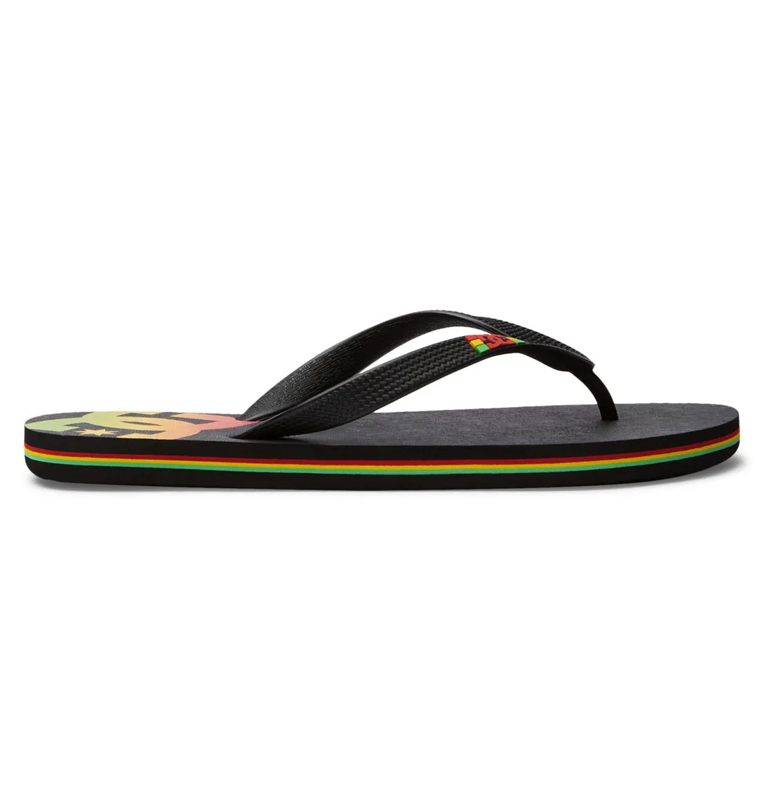 DC Men's Spray Flip Flops Rasta ADYL100080-RST