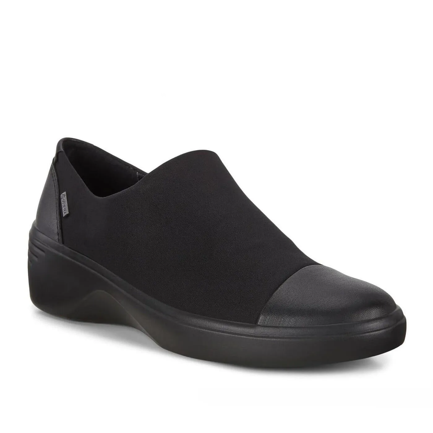 Ecco Women's Soft 7 Wedge Slip-On Gore Tex Waterproof - Black