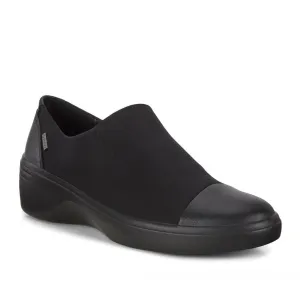 Ecco Women's Soft 7 Wedge Slip-On Gore Tex Waterproof - Black