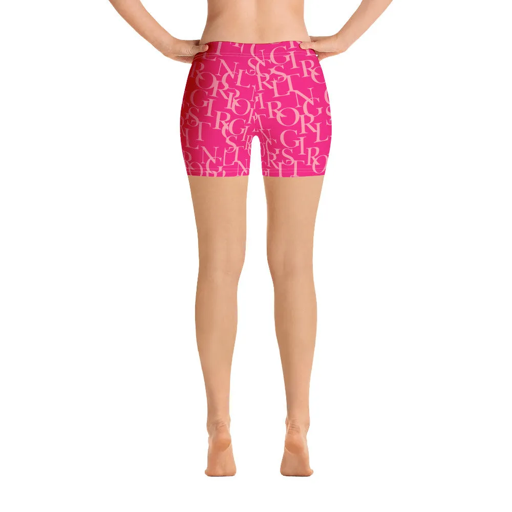 ELEVATED ESSENTIALS, SLIM AND SCULPT SHORTS HOT PINK
