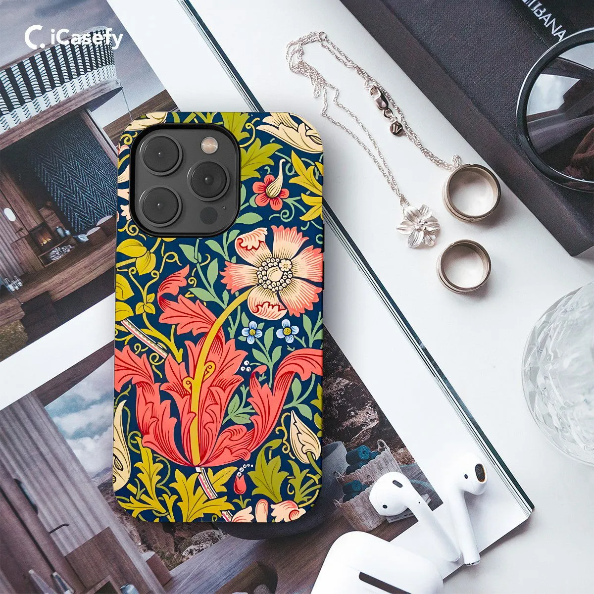Floral William Phone Case iPhone Samsung Pixel & More