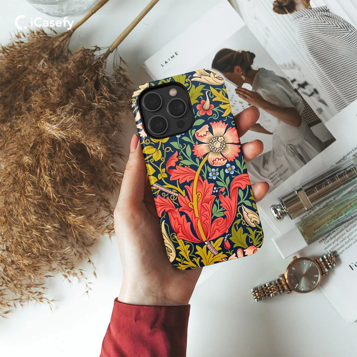 Floral William Phone Case iPhone Samsung Pixel & More