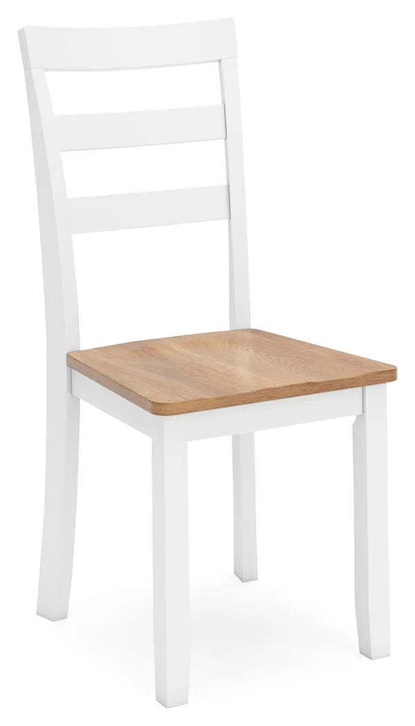 Gesthaven Dining Table and 4 Chairs in Natural/White