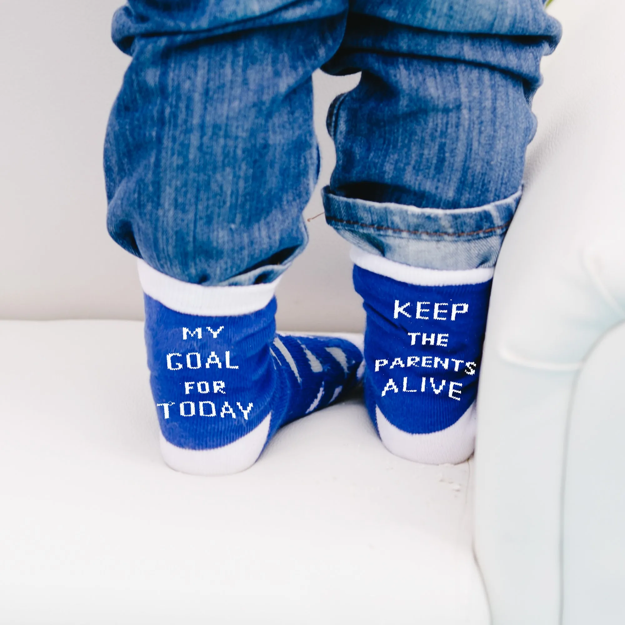Goal For Today 2T-4T Crew Socks