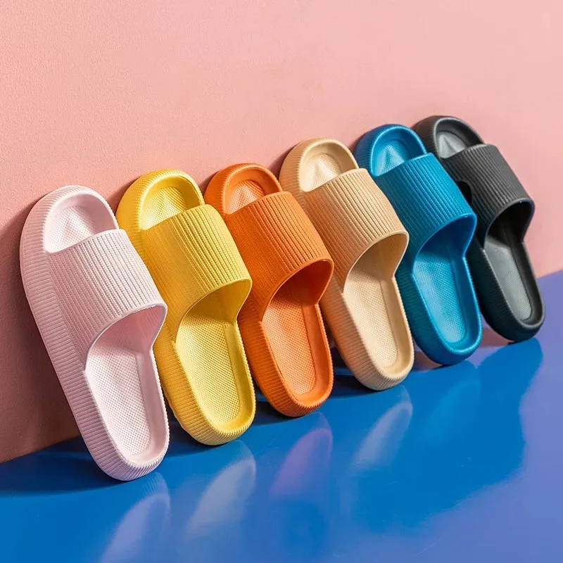 Home Slippers Thick Platform Anti-Slip Slides Sandals for Men & Women