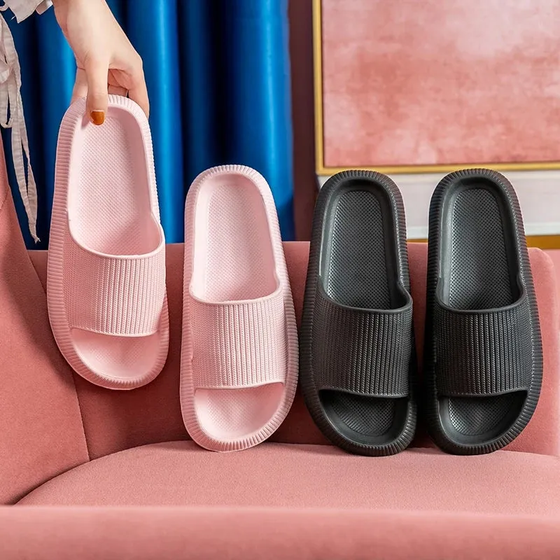 Home Slippers Thick Platform Anti-Slip Slides Sandals for Men & Women