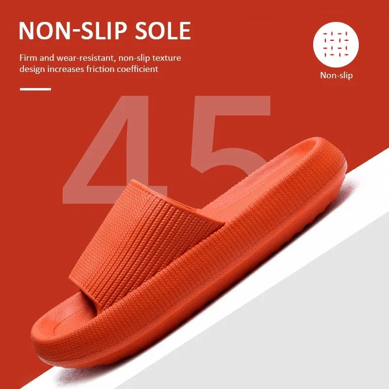Home Slippers Thick Platform Anti-Slip Slides Sandals for Men & Women