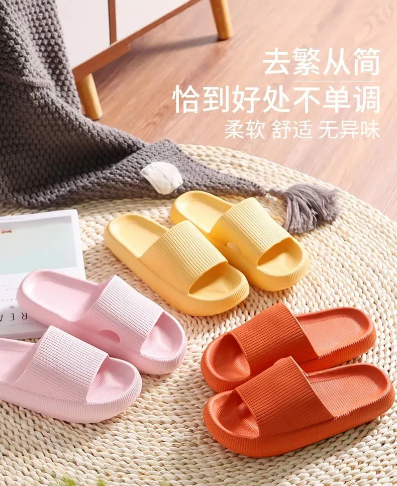 Home Slippers Thick Platform Anti-Slip Slides Sandals for Men & Women