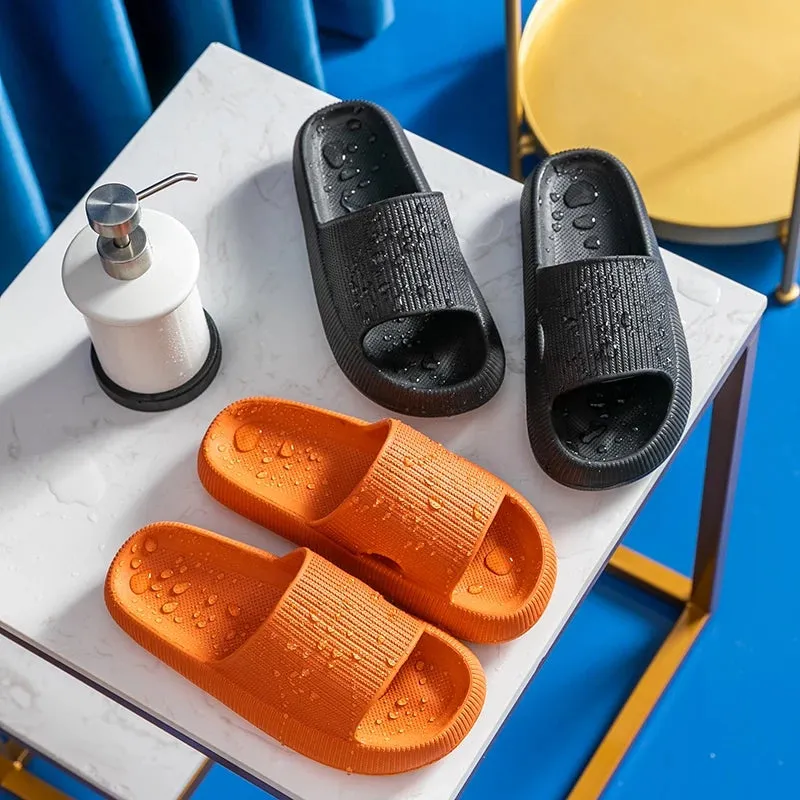 Home Slippers Thick Platform Anti-Slip Slides Sandals for Men & Women