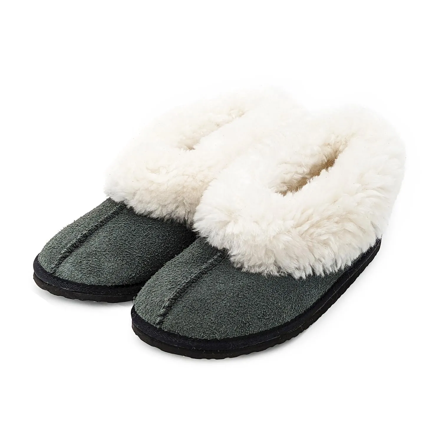 KARU Cosy Sheepskin Slippers - Charcoal
