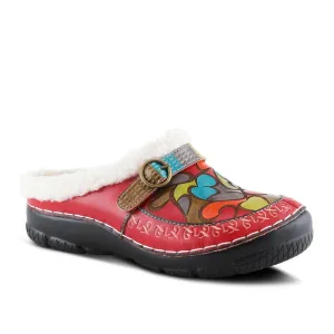 L'Artiste by Spring Step Yalla Slippers in Red Multi - Women's