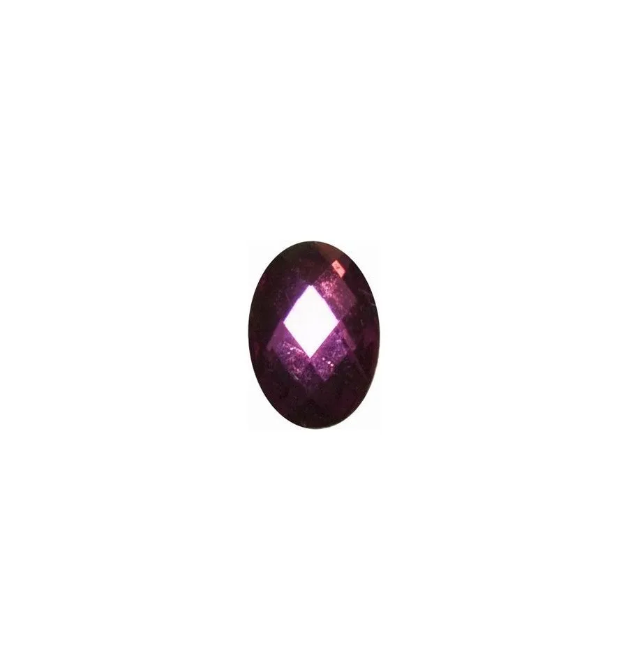Magnetic Rhinestone Ellipsoid Dark Purple