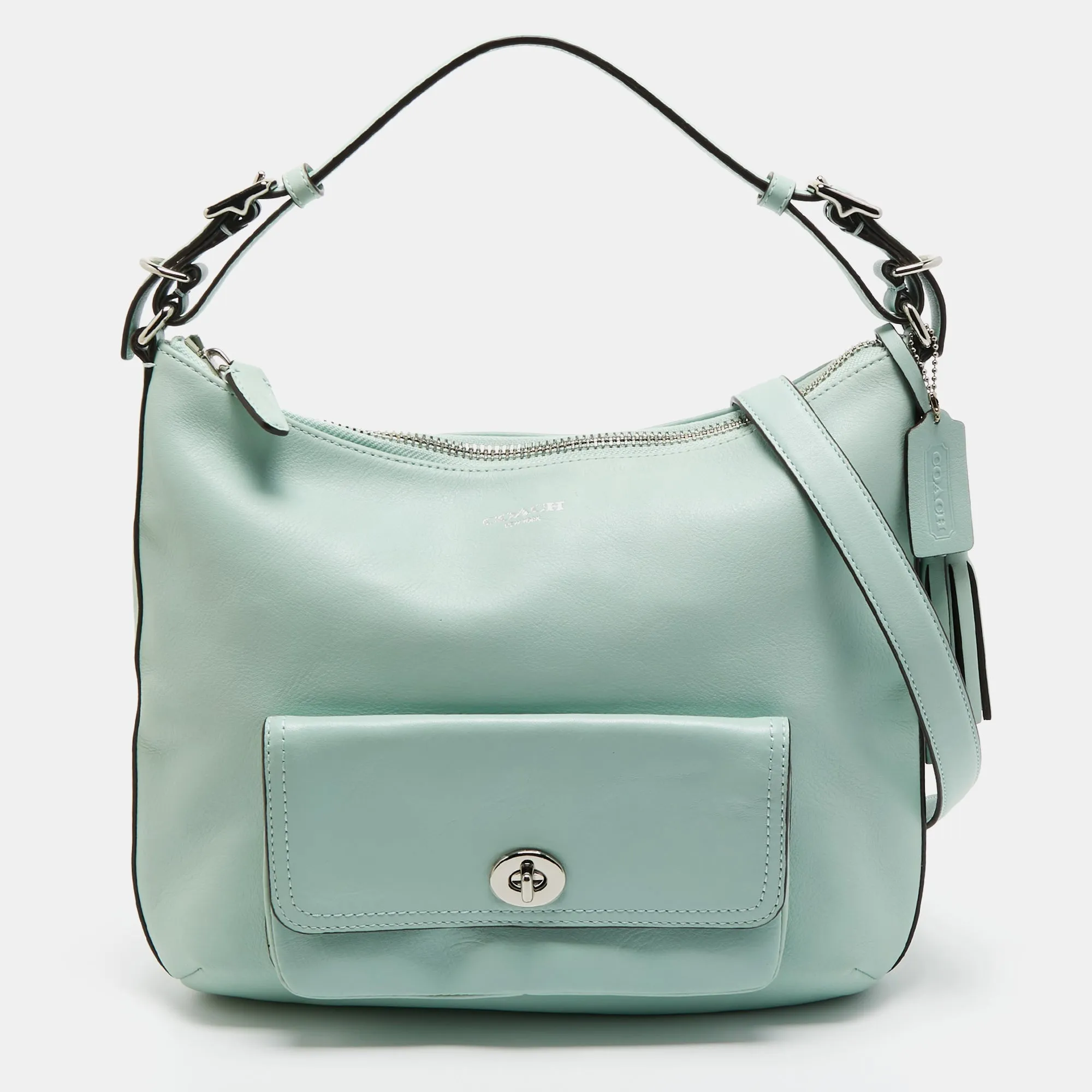 Mint Green Leather Legacy Courtney Hobo