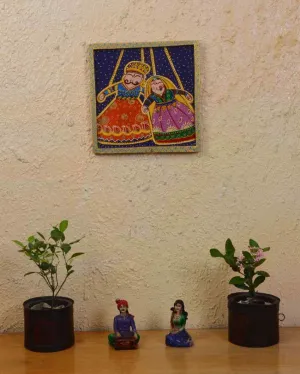 Puppet Art Hand Painted Square Wall Decorative