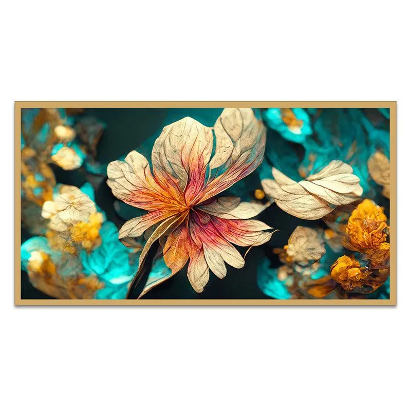 Riam Floral Wall Painting With Frame