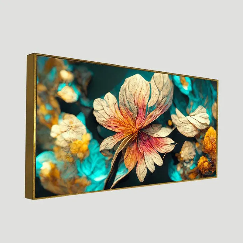 Riam Floral Wall Painting With Frame
