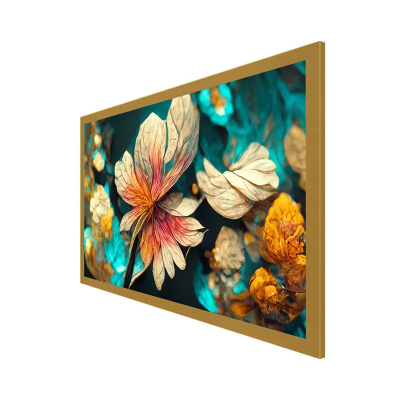 Riam Floral Wall Painting With Frame