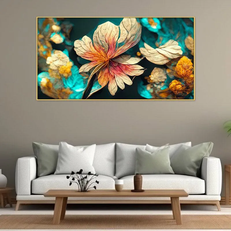 Riam Floral Wall Painting With Frame