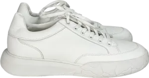 River Island White Platform Lace Up Trainers UK 10 EU 44 👞