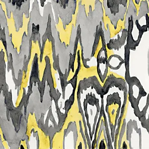 SDS845 - Yellow-Gray Ikat 1 - 12x12