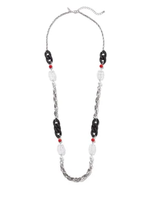 Silvertone Link Necklace