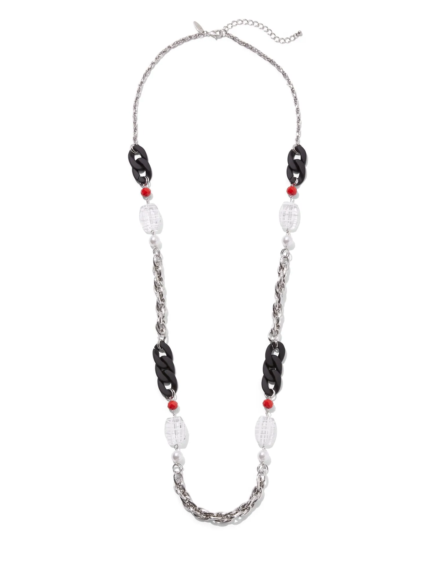 Silvertone Link Necklace