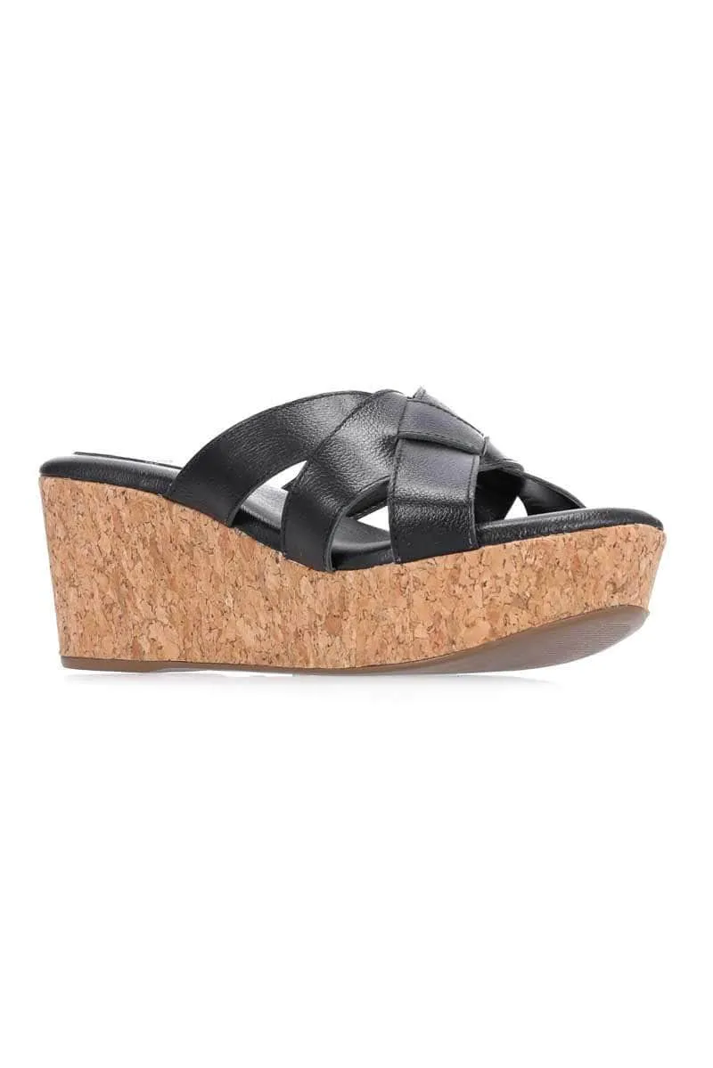 Tate Wedge Black