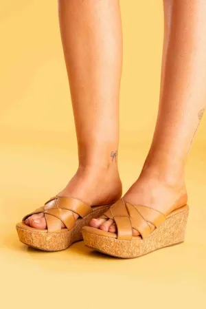 Tate Wedge Tan
