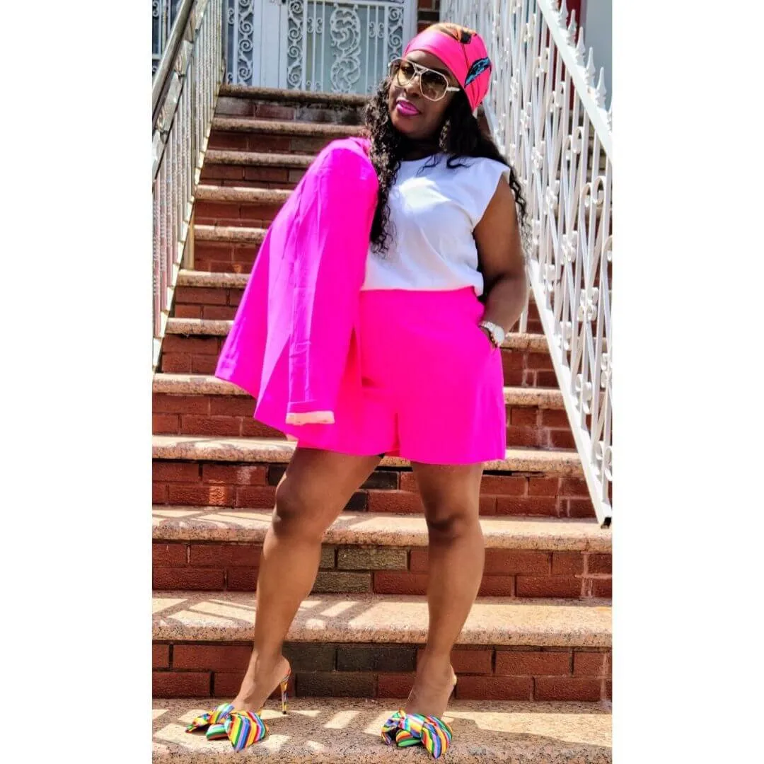 Ultra Pink Shorts Suit